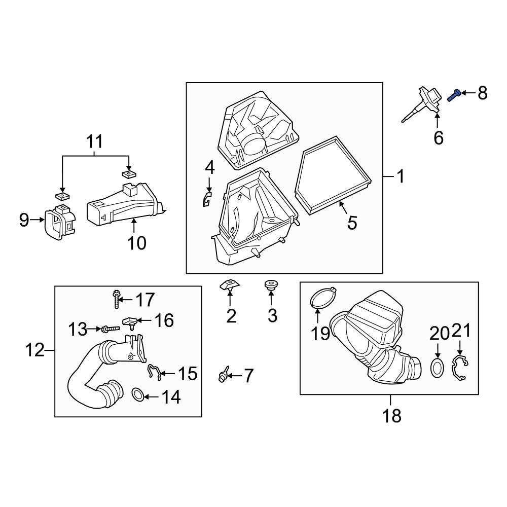 BMW OE 07129907551 Mass Air Flow Sensor Screw