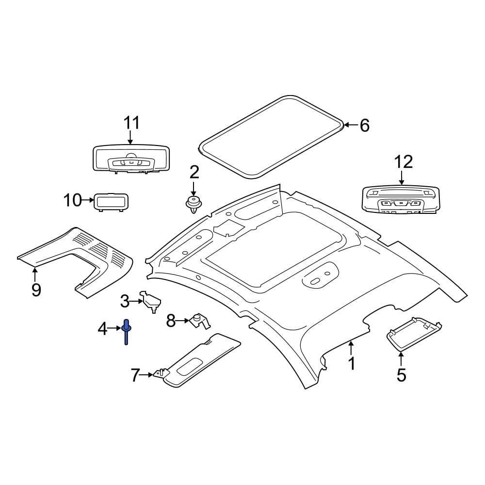 BMW OE 07147265827 - Interior Quarter Panel Trim Panel Rivet