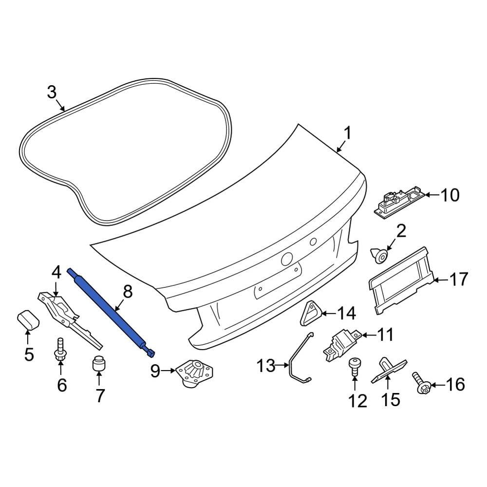 Bmw Oe 51247304556 - Trunk Lid Lift Support