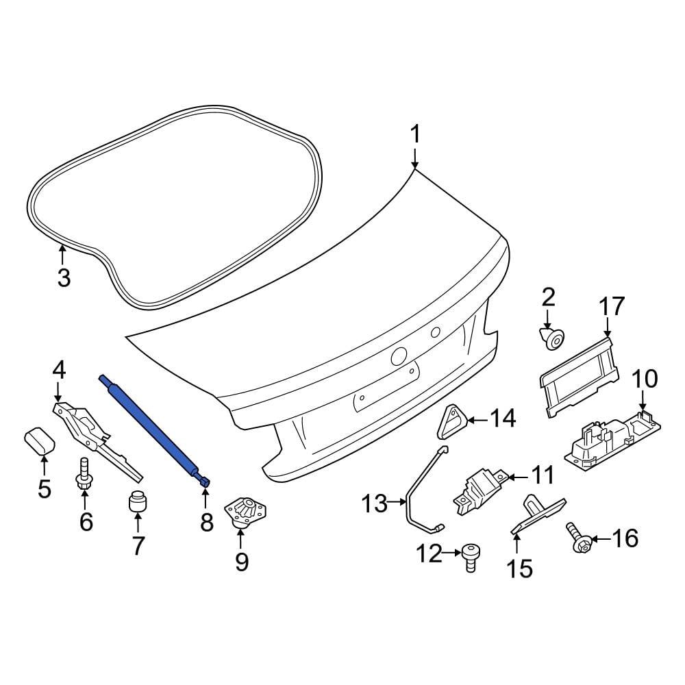 BMW OE 51247304556 - Trunk Lid Lift Support