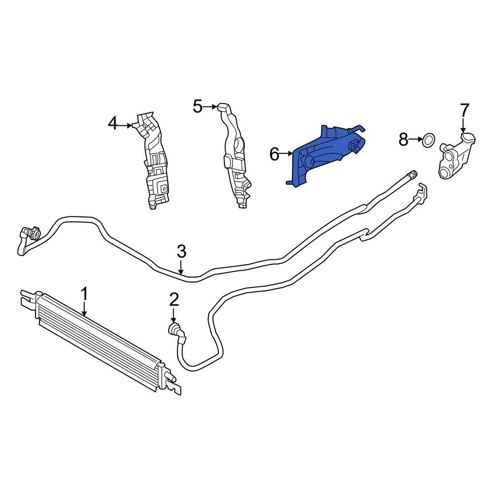 BMW OE 17228833436 Rear Transmission Oil Cooler Line Bracket