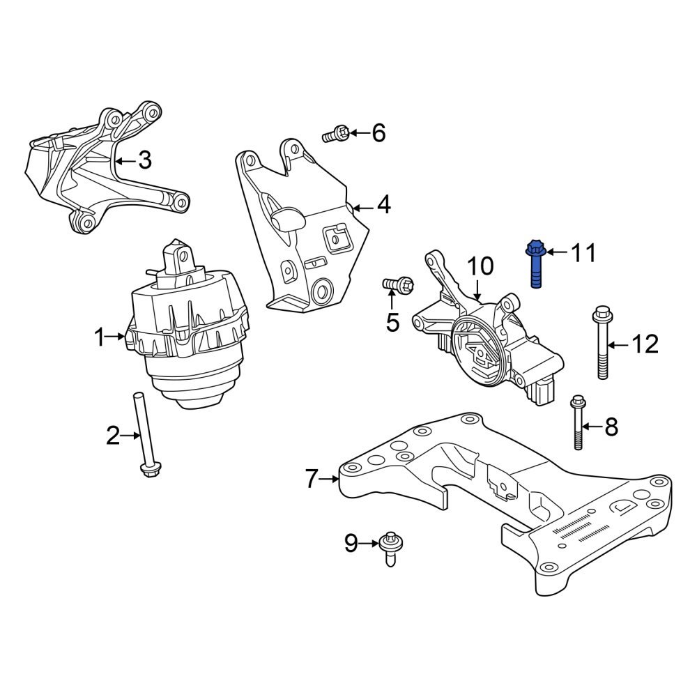 BMW OE 22319494177 Transmission Crossmember Bolt
