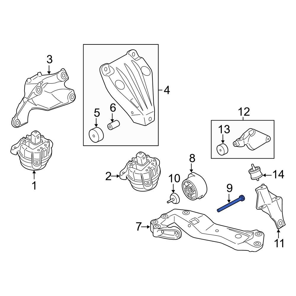 BMW OE 07119906978 Engine Mount Bolt