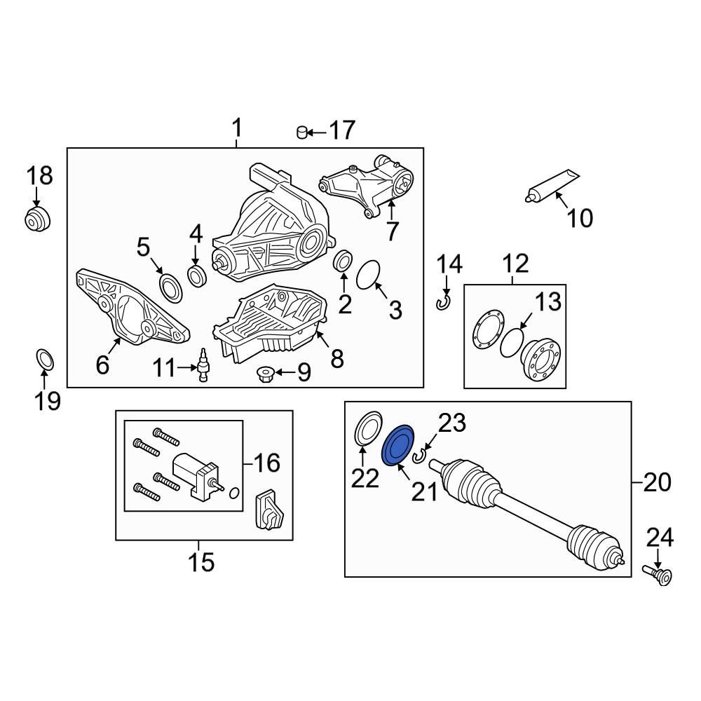 BMW OE 33122283079 Rear CV Joint Oil Seal Dust Shield