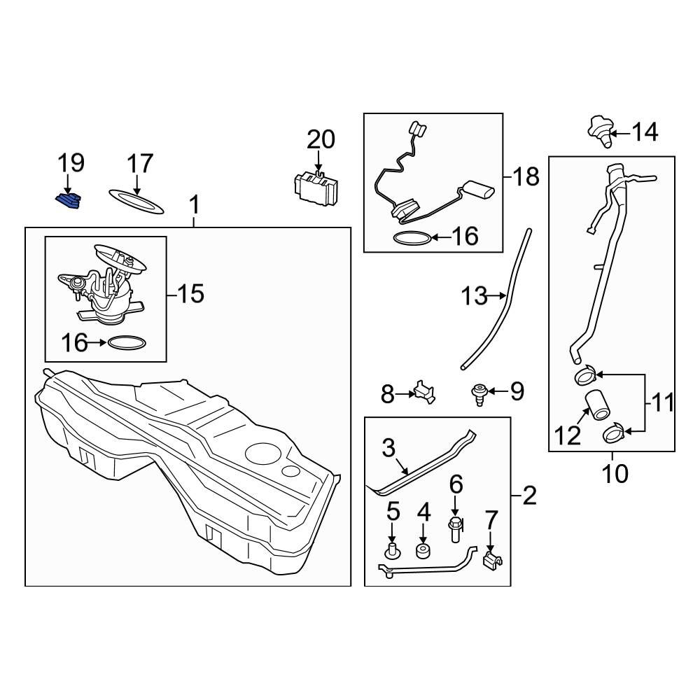 BMW OE 16137333588 Fuel Tank Pressure Sensor