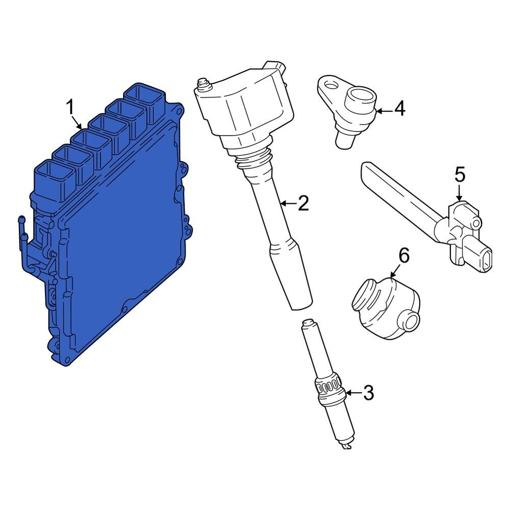 BMW OE 12145A5AAA7 Engine Control Module (ECM)