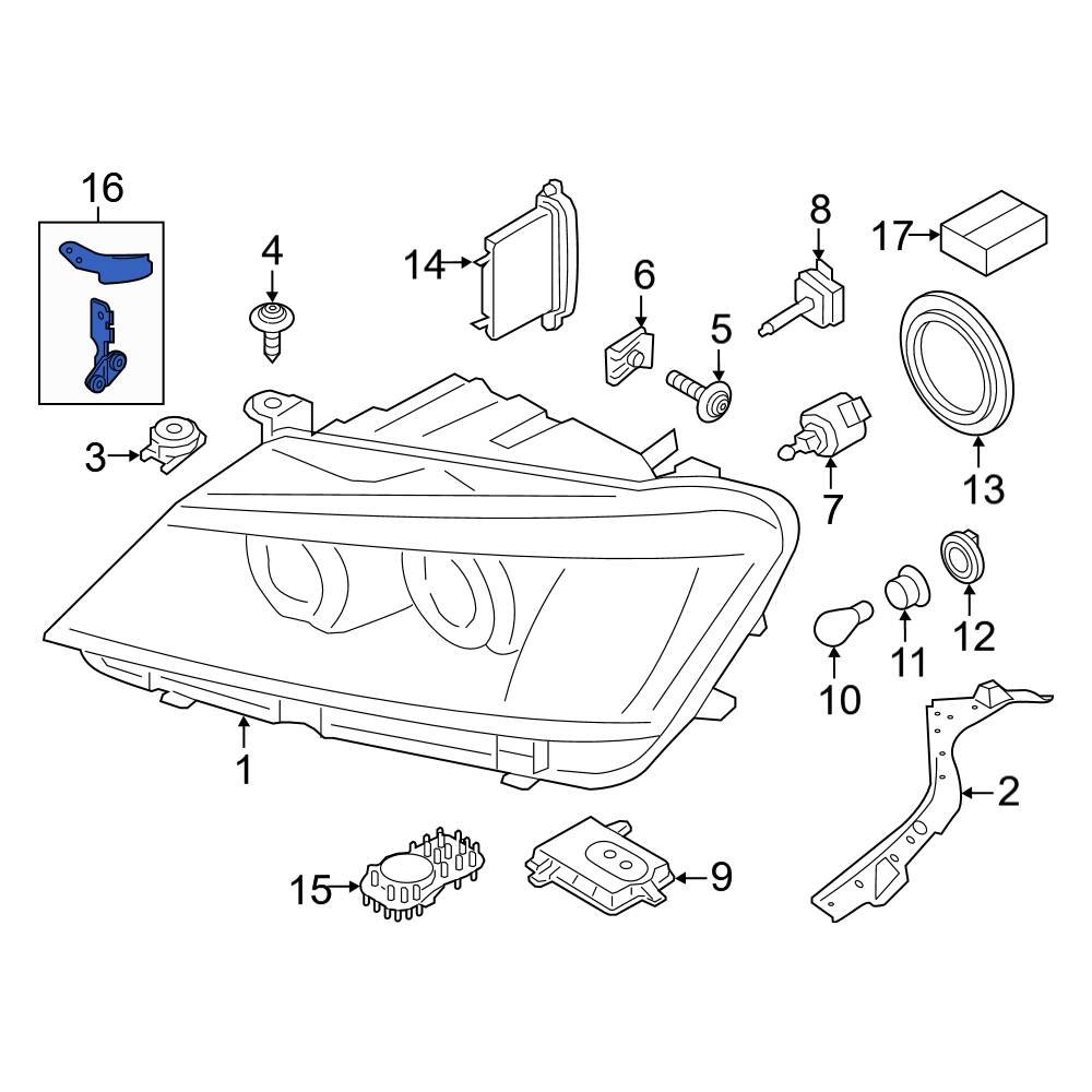 BMW OE 63117401167 Right Headlight Restoration Kit