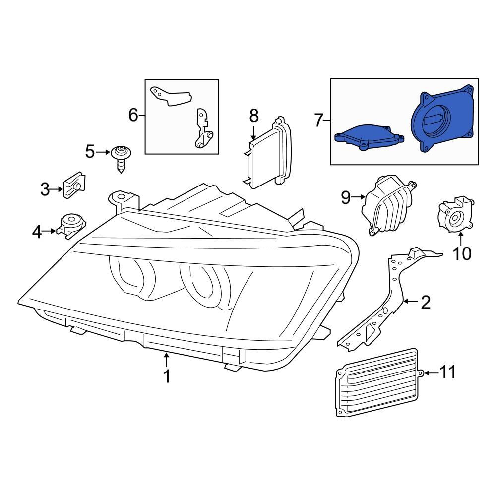 BMW OE 63117401167 Right Headlight Restoration Kit