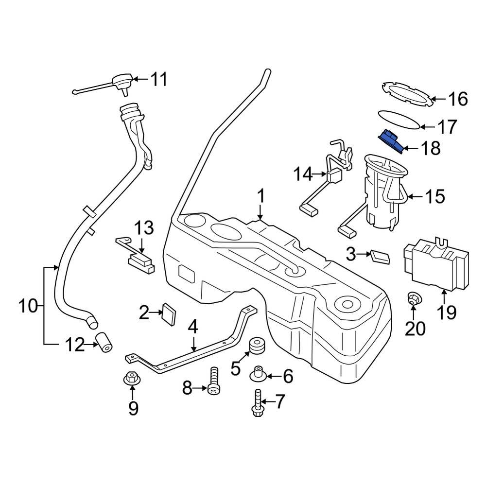 BMW OE 16137333588 Fuel Temperature Sensor
