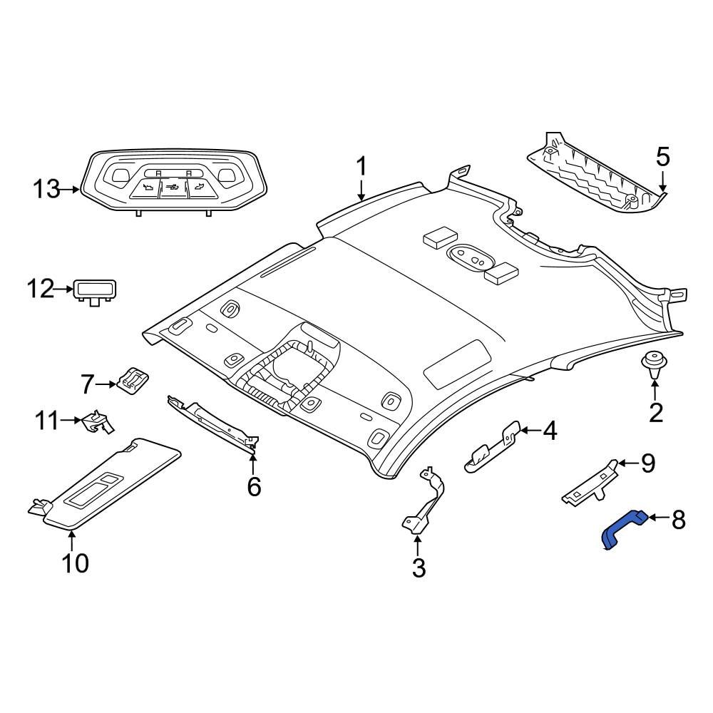 BMW OE 51167475741 - Front Interior Grab Bar