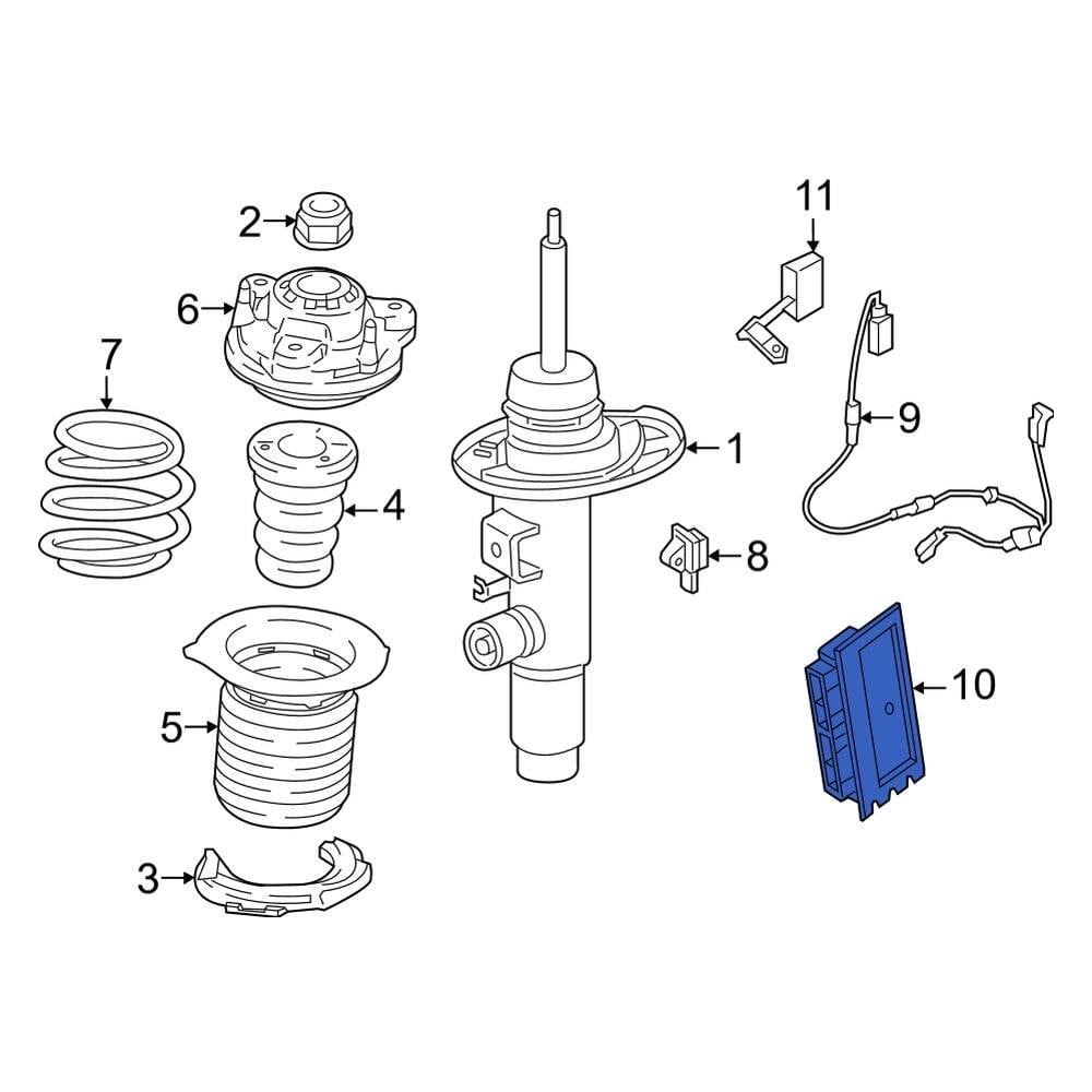 BMW OE 37146860387 Rear Active Suspension Control Module