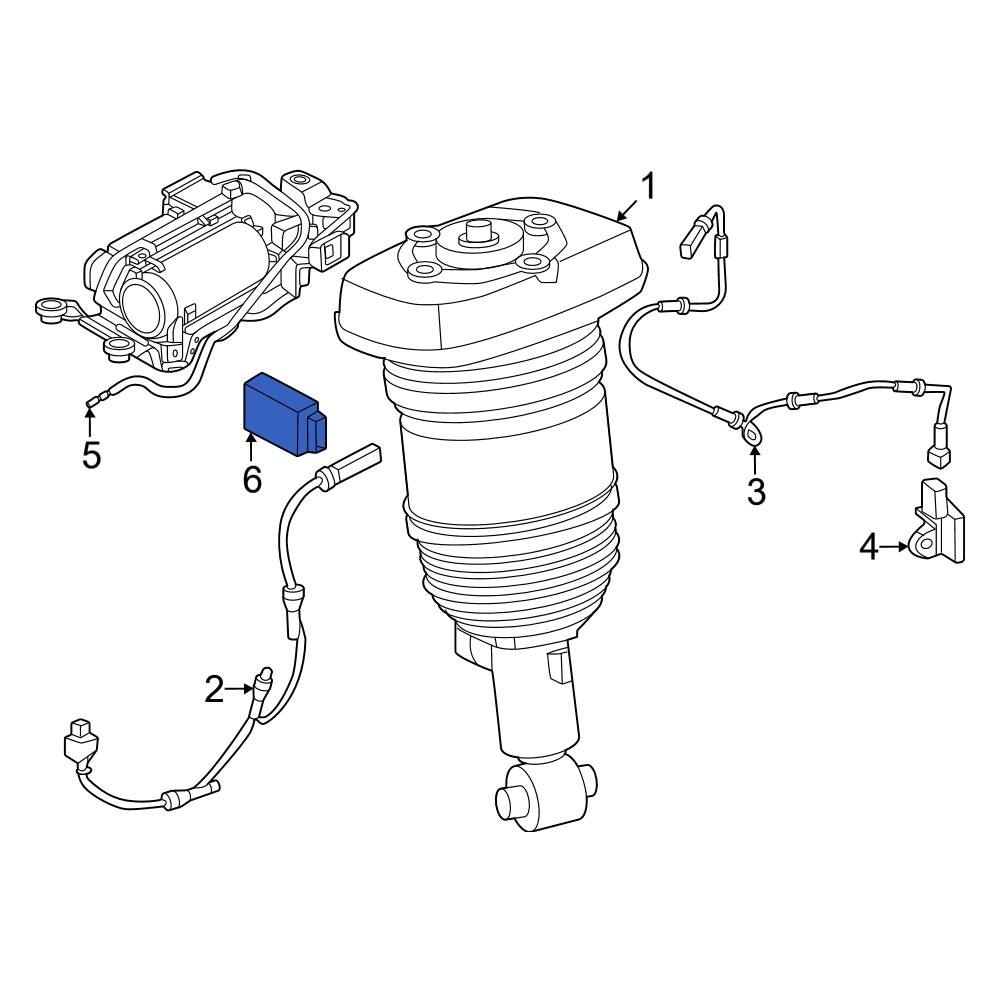 BMW OE 37146860387 Rear Active Suspension Control Module