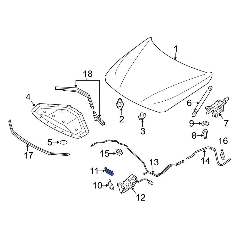 BMW OE 51237247079 - Hood Seal