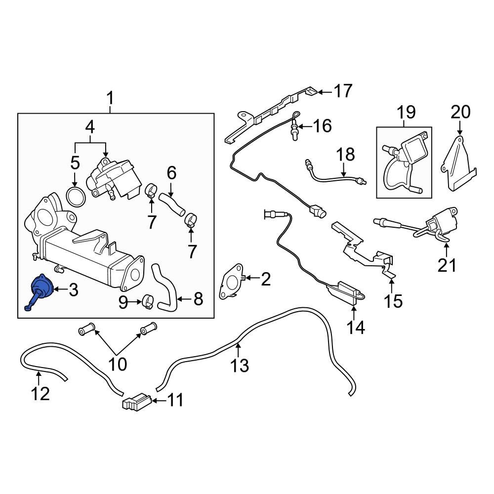 BMW OE 11718511638 Exhaust Gas Recirculation (EGR) Vacuum Delay Valve