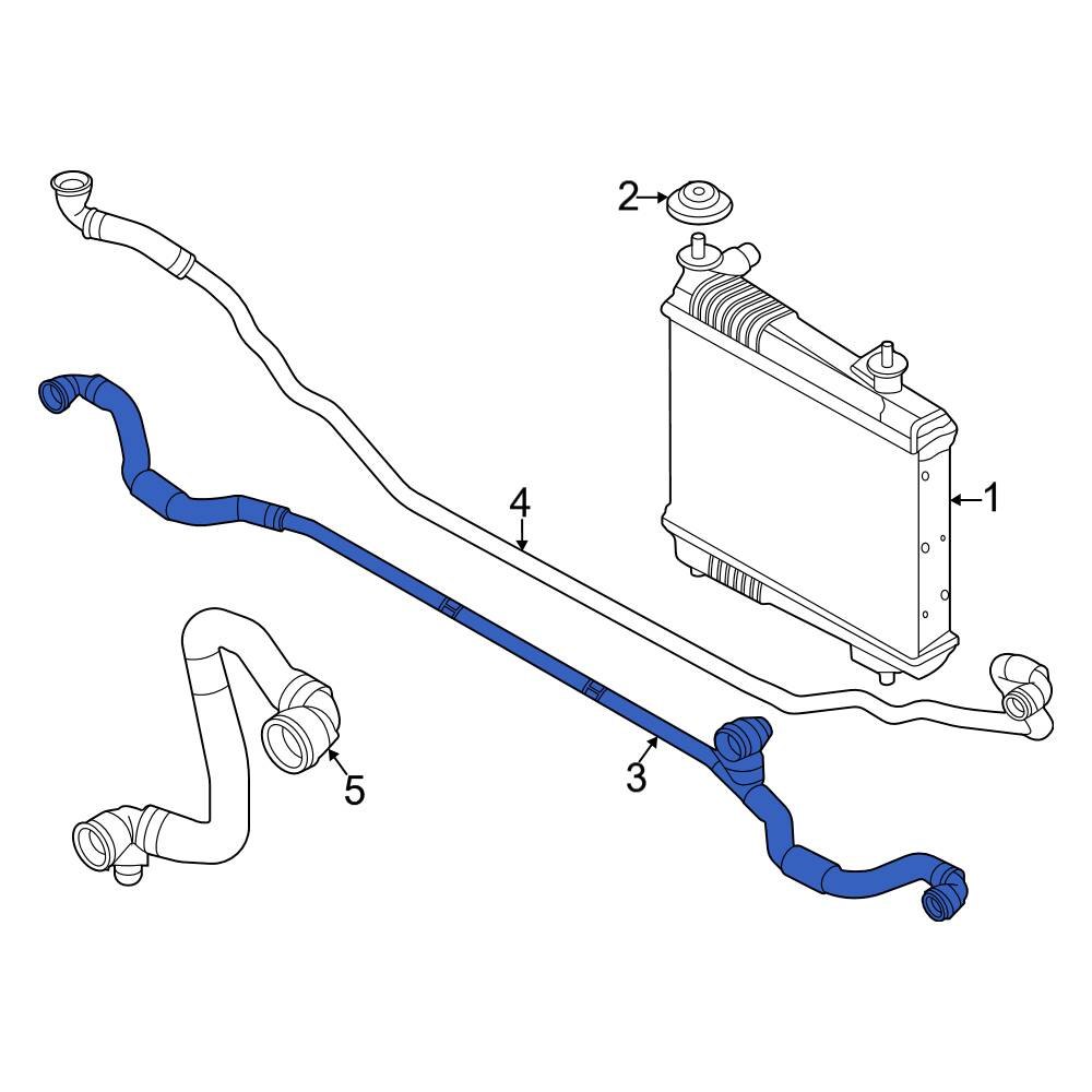 BMW OE 17128654820 Lower Radiator Coolant Hose