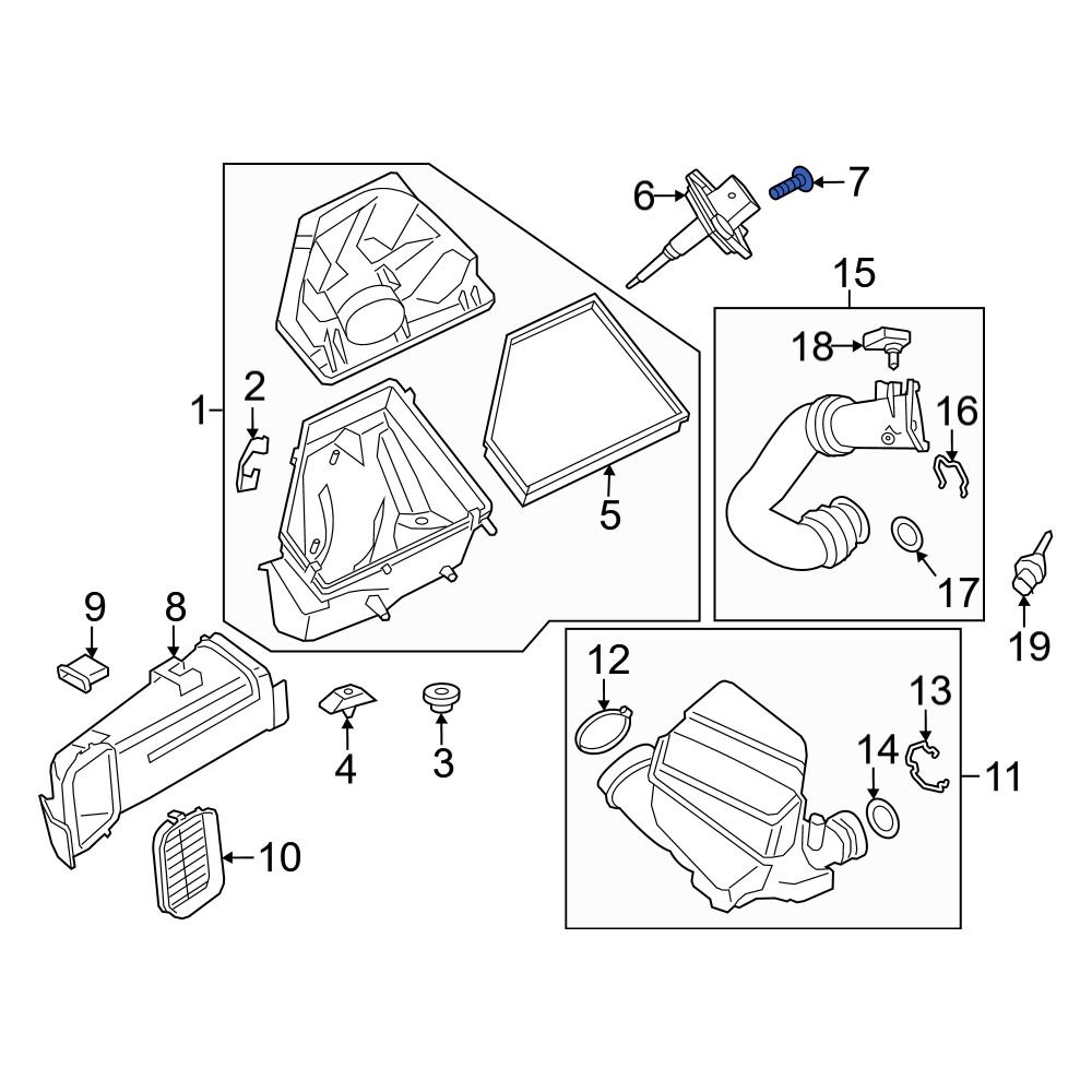 BMW OE 07129907551 Mass Air Flow Sensor Screw