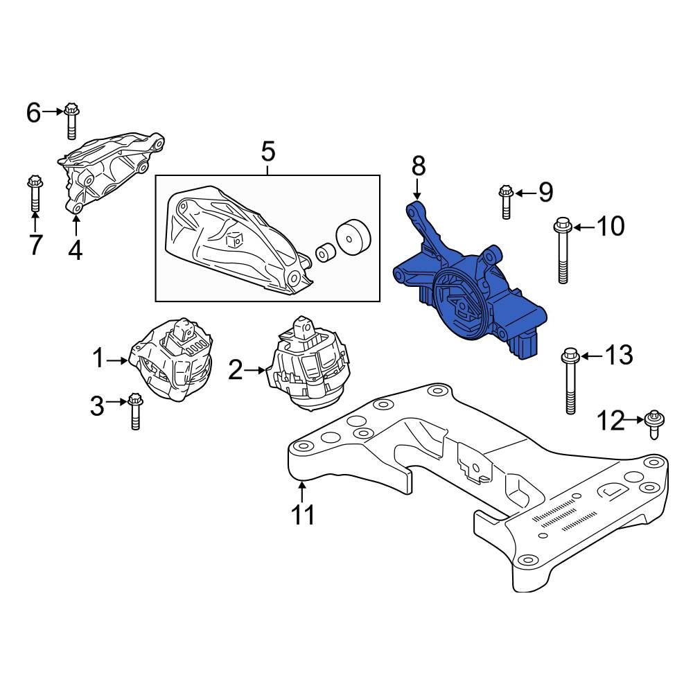 Bmw Oe 22328742697 Automatic Transmission Mount