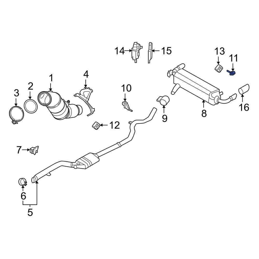 BMW OE 18208683823 - Front Exhaust System Hanger Bracket