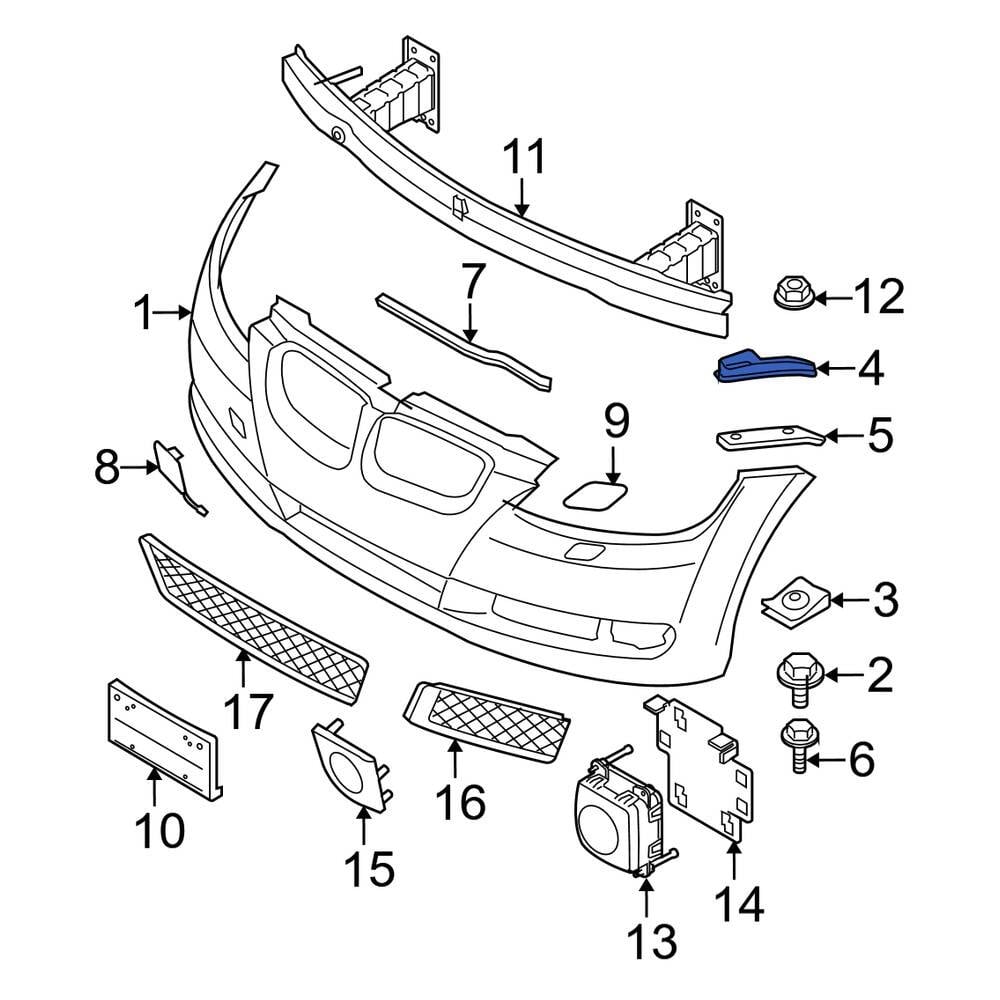 BMW NEW GENUINE X3 E83 TILL 2006 REAR BUMPER TOW BAR HOLE COVER CAP INSERT eBay