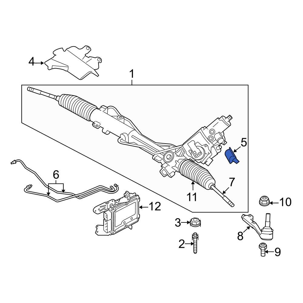 BMW OE 32106788658 Front Power Steering Control Valve