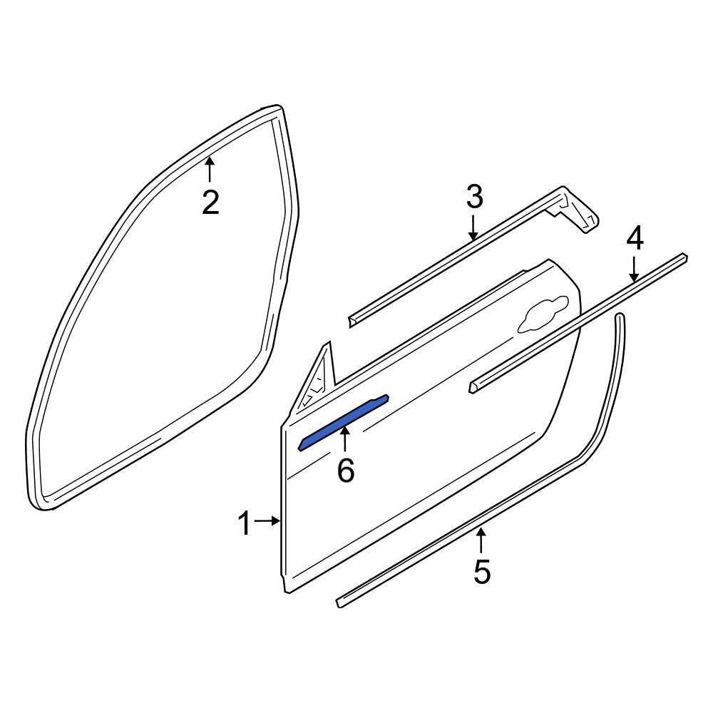 New BMW Replacement Belt Moulding 