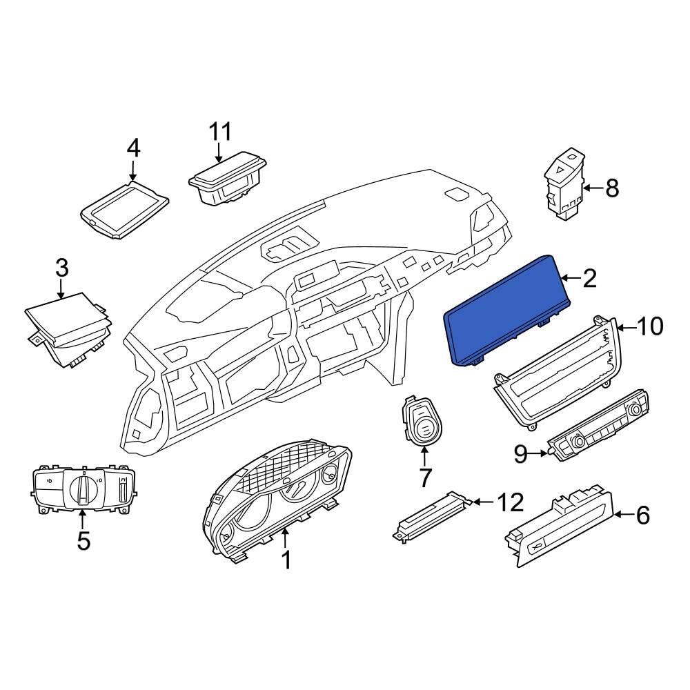 BMW OE 65509270393 Driver Information Display