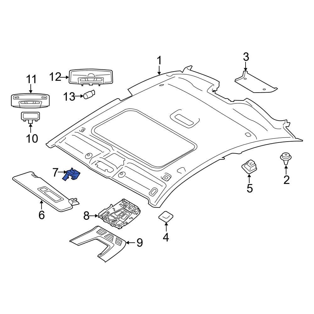 BMW OE 51167227032 - Sun Visor Bracket