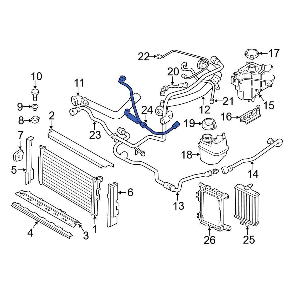 BMW OE 17128616914 - Engine Coolant Bypass Hose