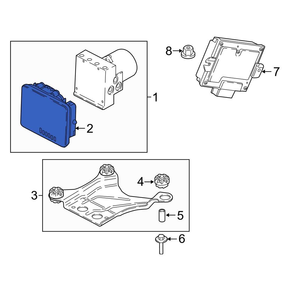 BMW OE 34525A36080 ABS Control Module
