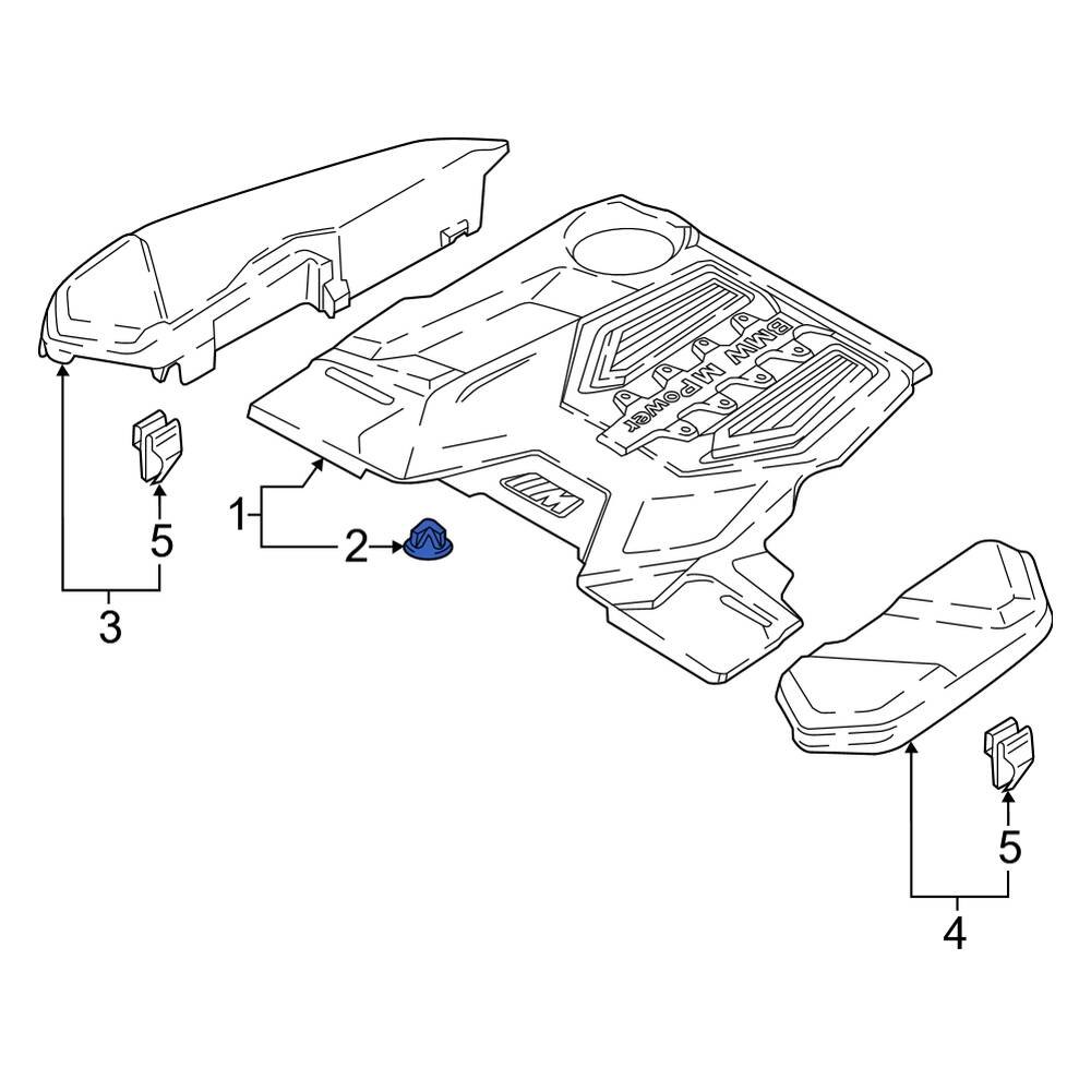 BMW OE 13717593466 Engine Cover Grommet