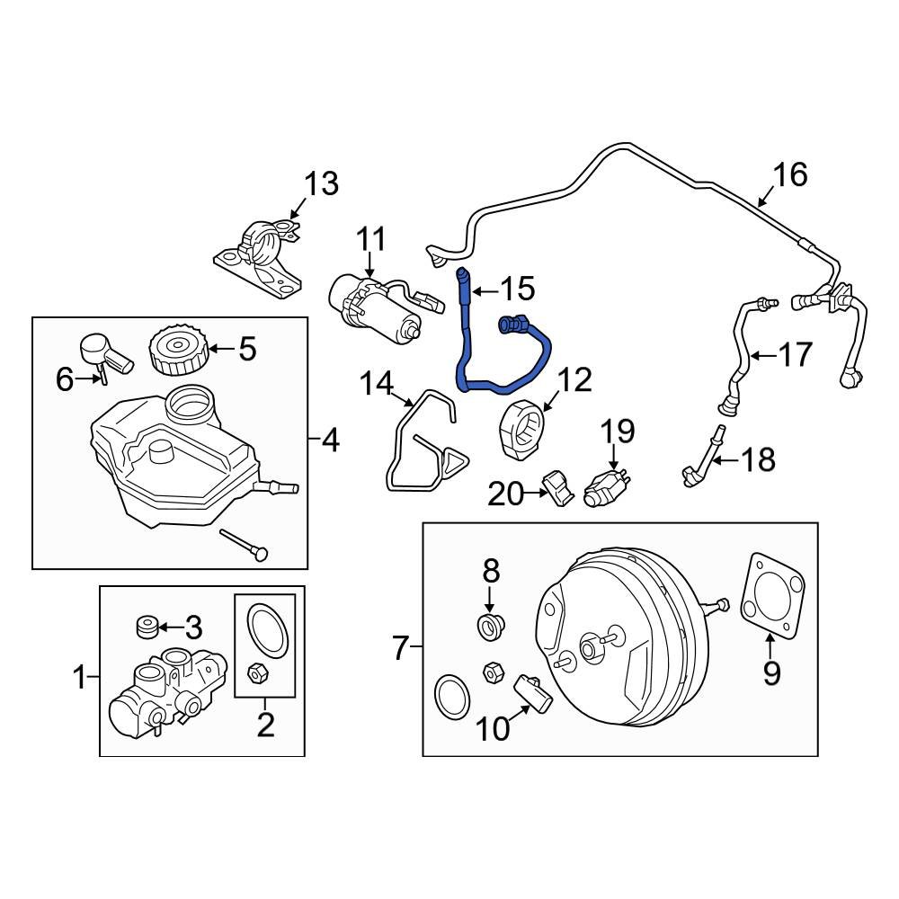 BMW OE 11668606505 Brake Vacuum Hose