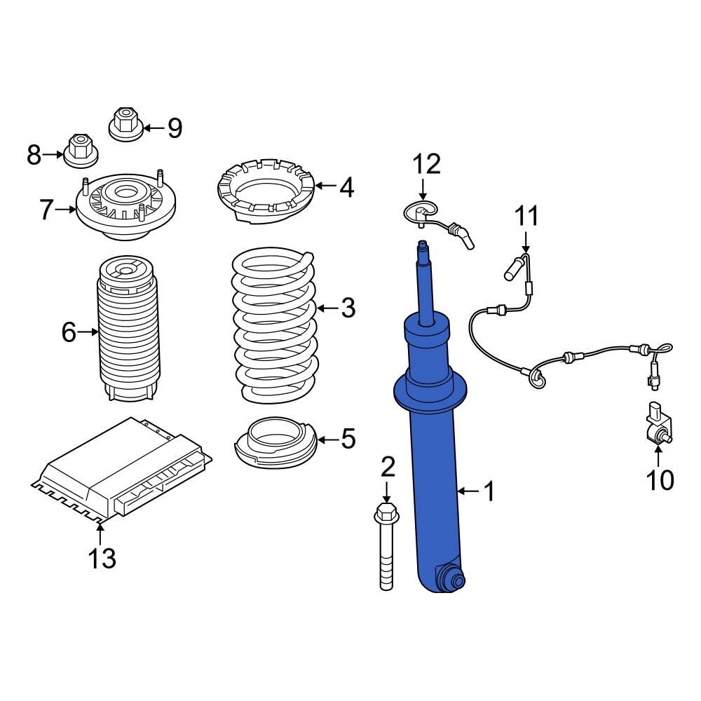 BMW OE 33538074127 Rear Suspension Strut Bumper