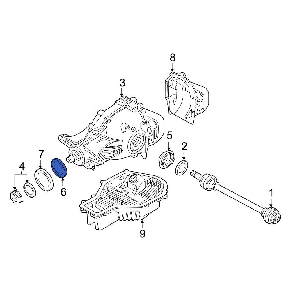 BMW OE 31527507697 Front Differential Pinion Seal