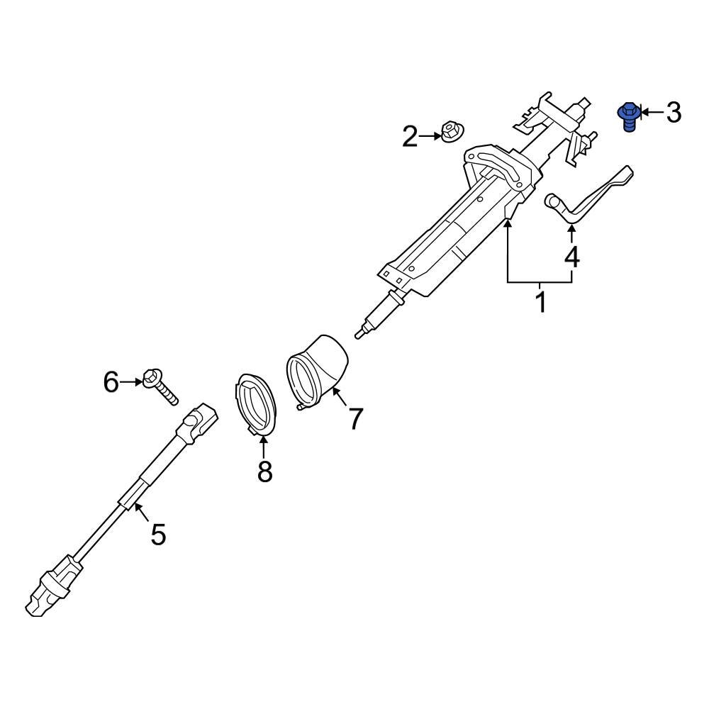 BMW OE 07149890645 Steering Wheel Bolt