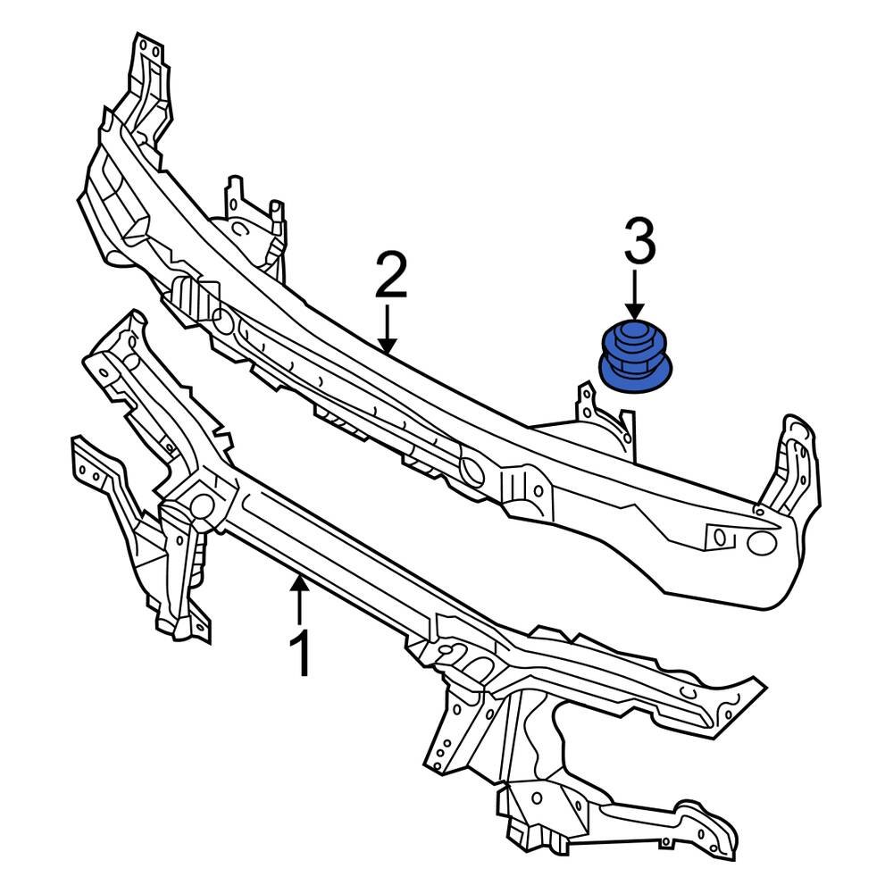 BMW OE 41009880323 - Fender Apron Clip