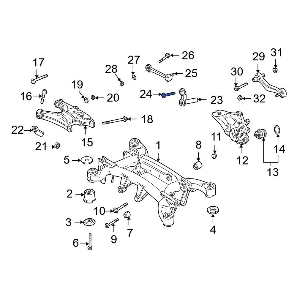 BMW OE 33326770749 Rear Suspension Strut Rod