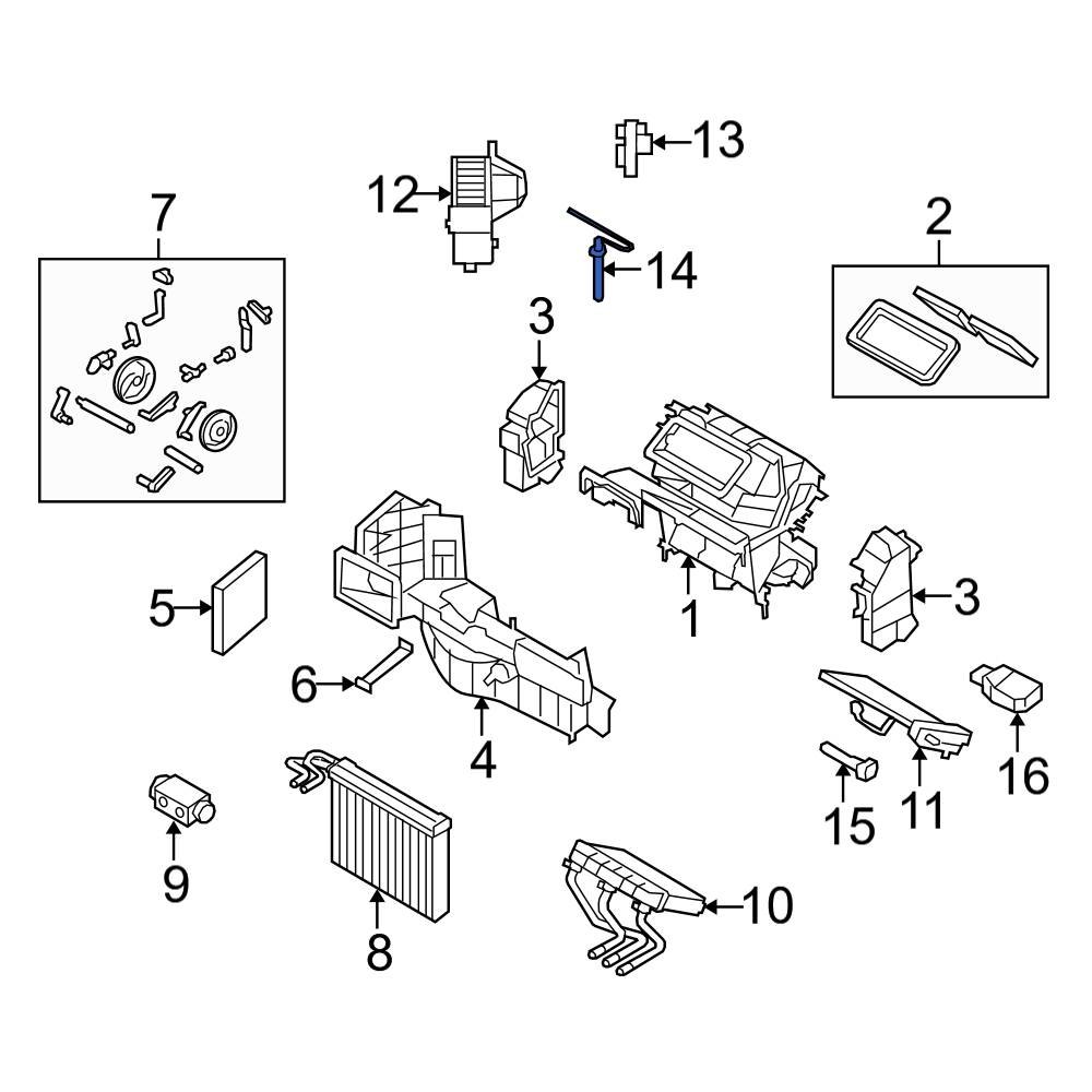 BMW OE 64116968175 - Cabin Air Temperature Sensor