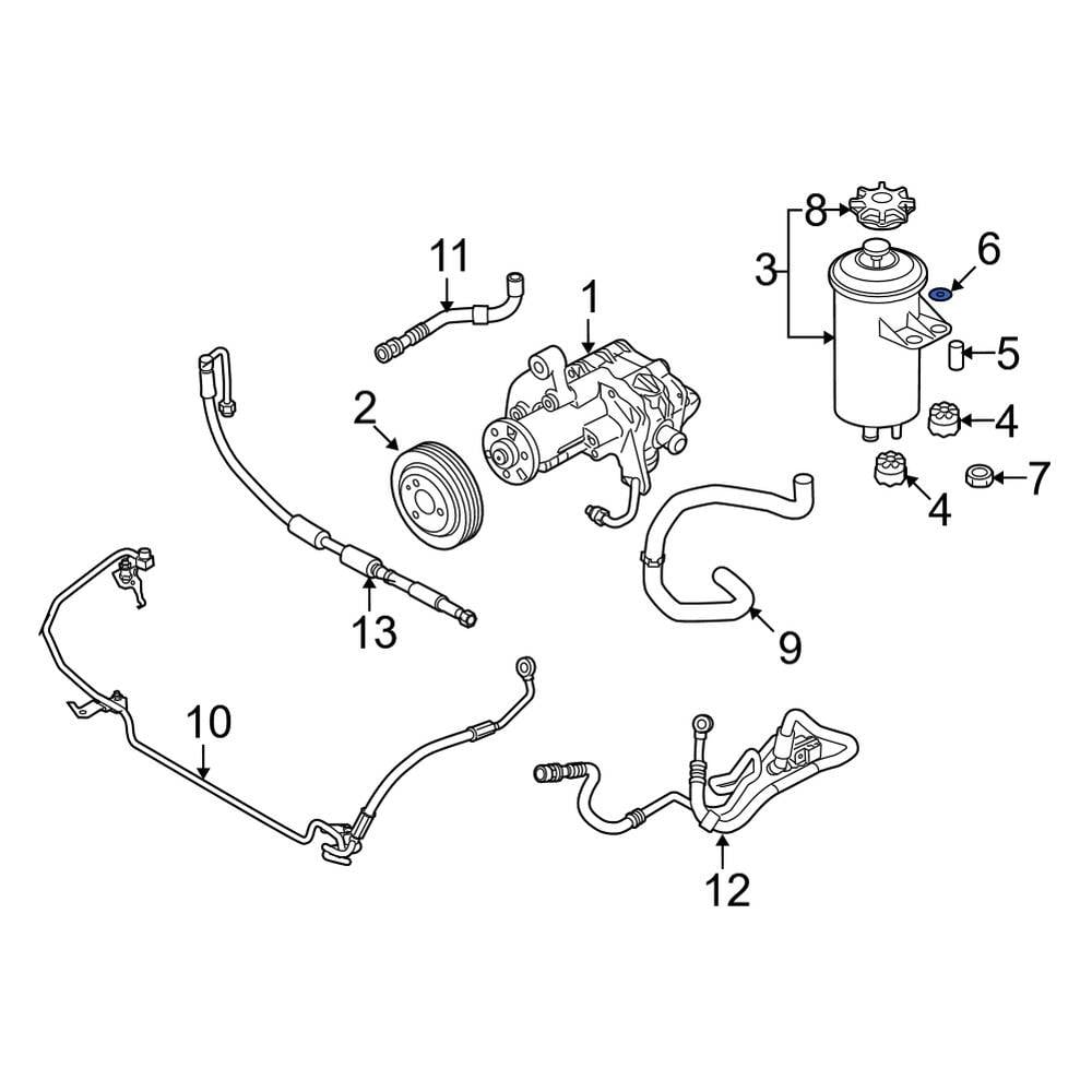 BMW OE 07146977329 - Power Steering Reservoir Washer