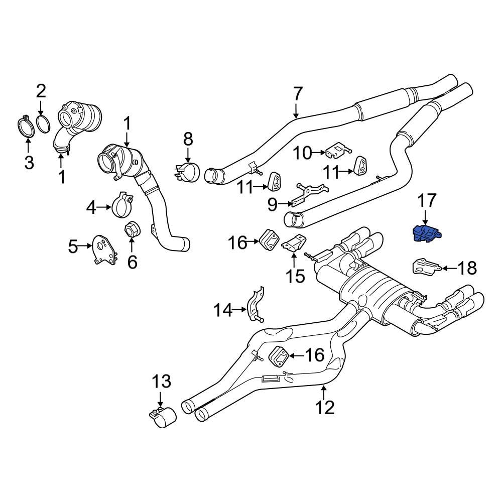 BMW OE 18307851568 Exhaust Control Valve Actuator