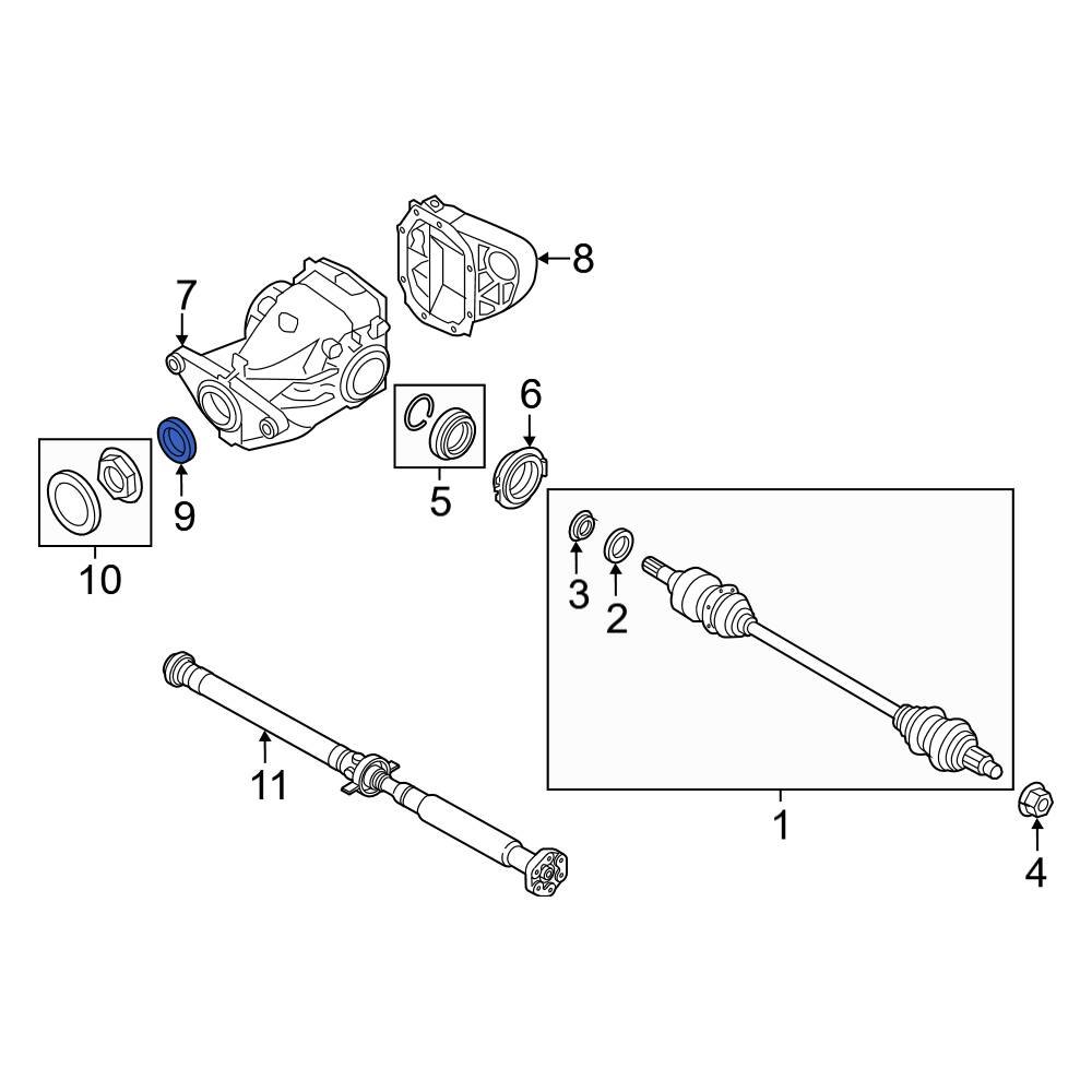 31507609535 bmw сальник