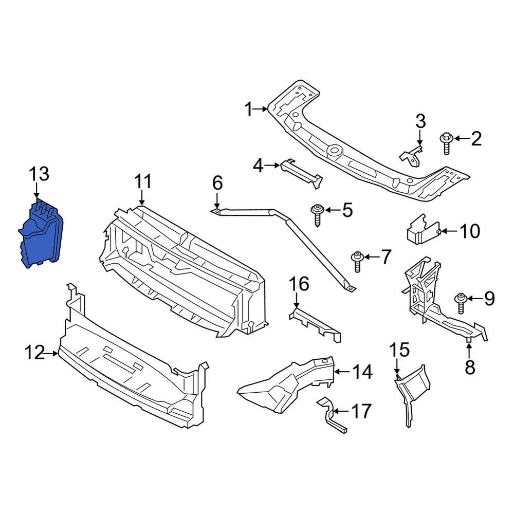 BMW OE 51747290614 - Front Radiator Support Air Duct