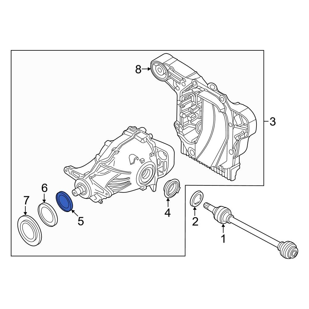 BMW OE 31527507697 Inner Differential Seal