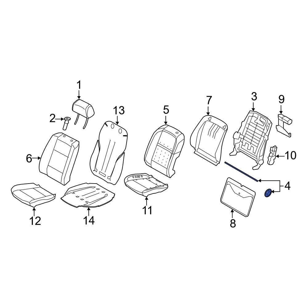 BMW OE 52107454056 Front Power Seat Motor Drive Shaft