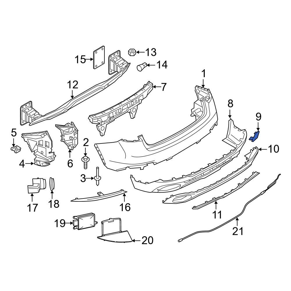 BMW OE 51128056540 - Rear Tow Eye Cap