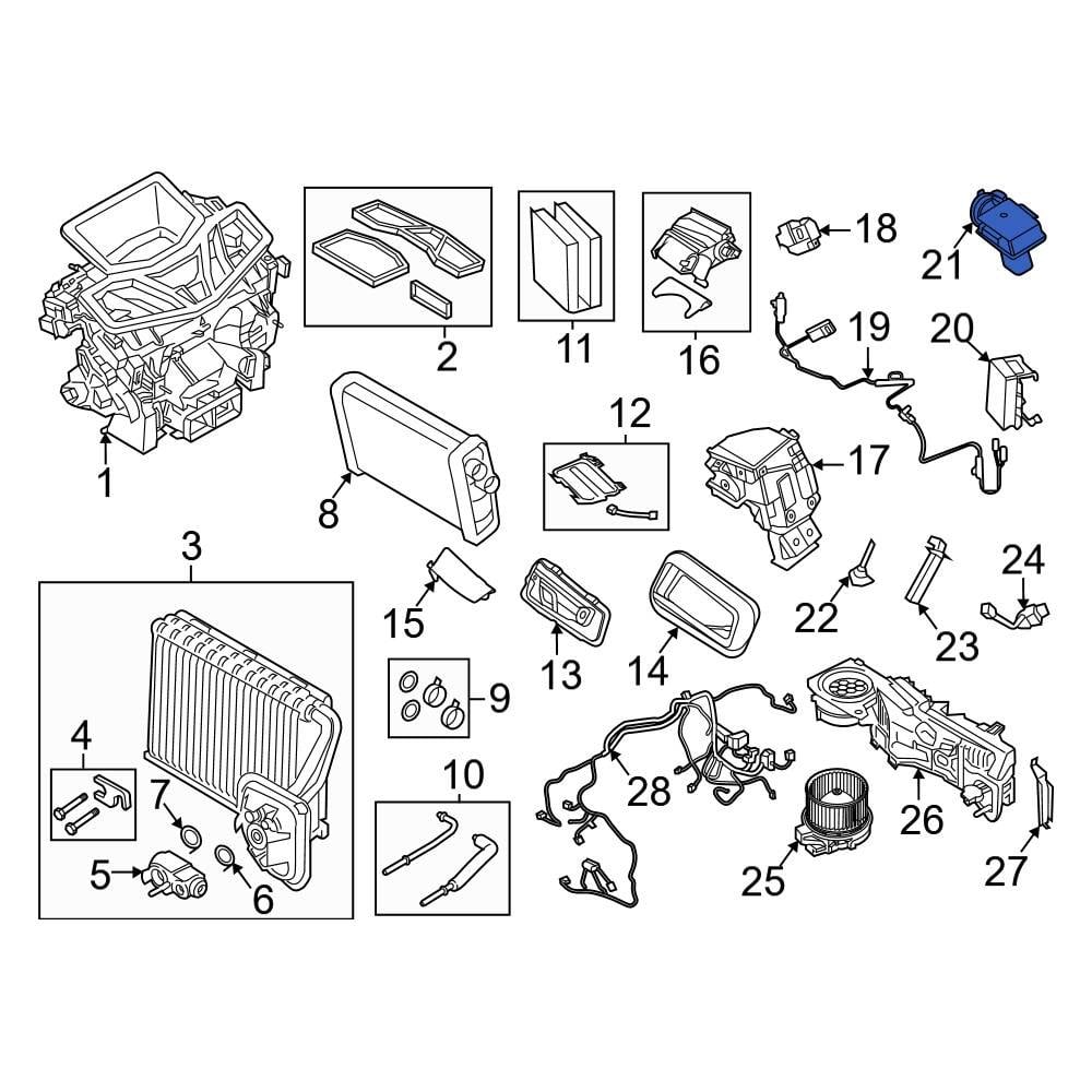 BMW OE 64116968175 - Cabin Air Temperature Sensor