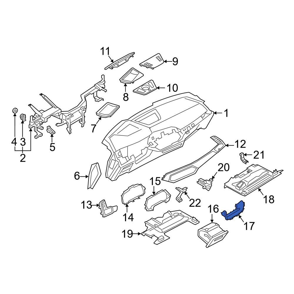 Bmw Oe 51459399309 - Lower Steering Column Cover