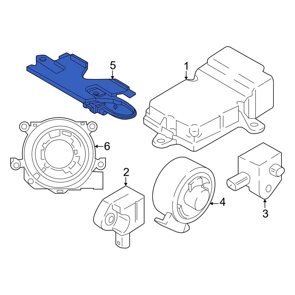 BMW OE 65775A4D0E6 Air Bag Seat Sensor Mat