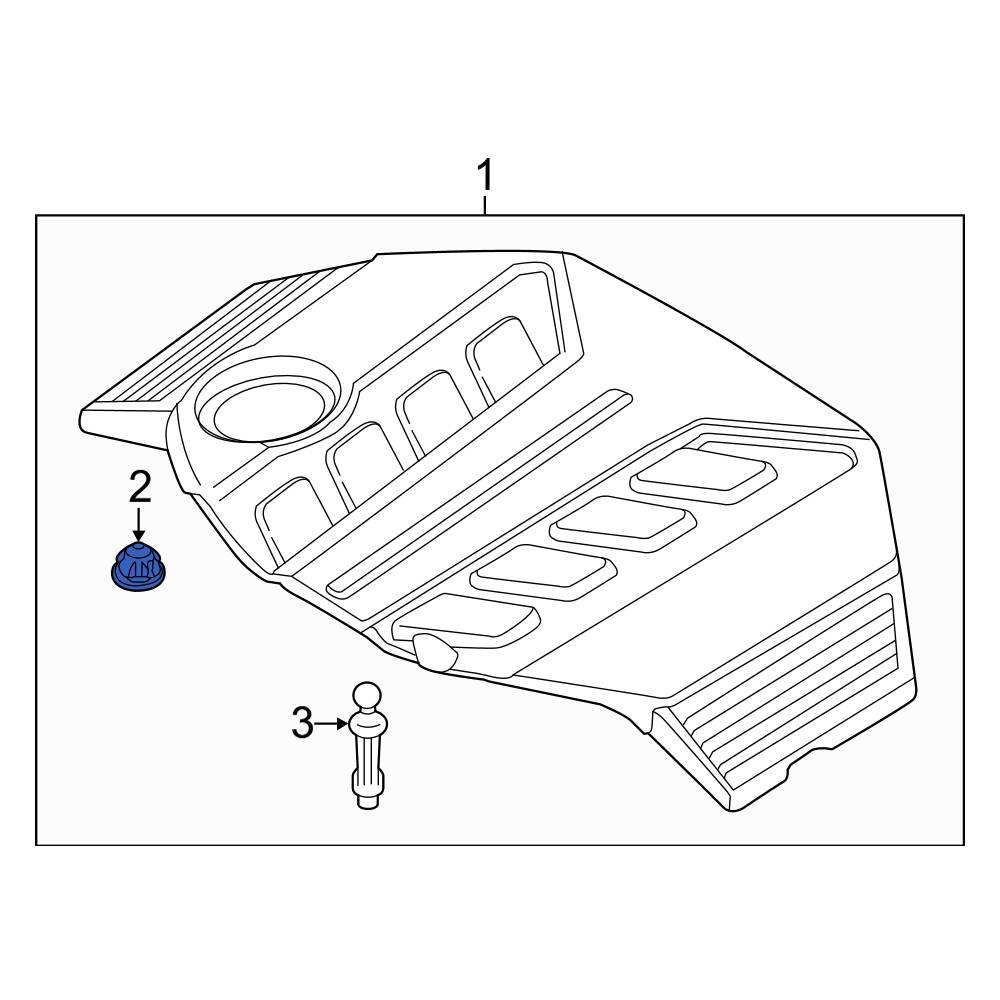 BMW OE 13717593466 Engine Cover Grommet