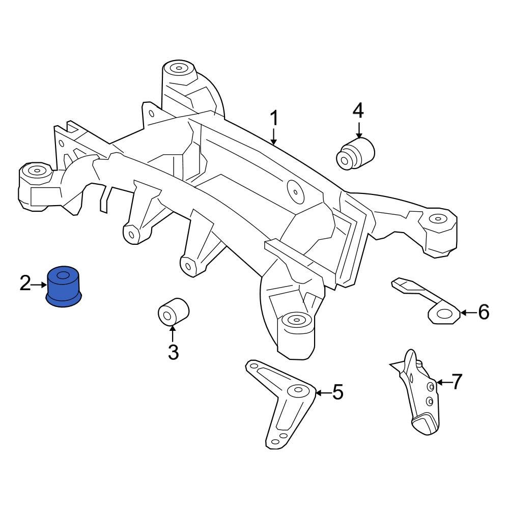 BMW OE 33316784940 Rear Suspension Crossmember Insulator