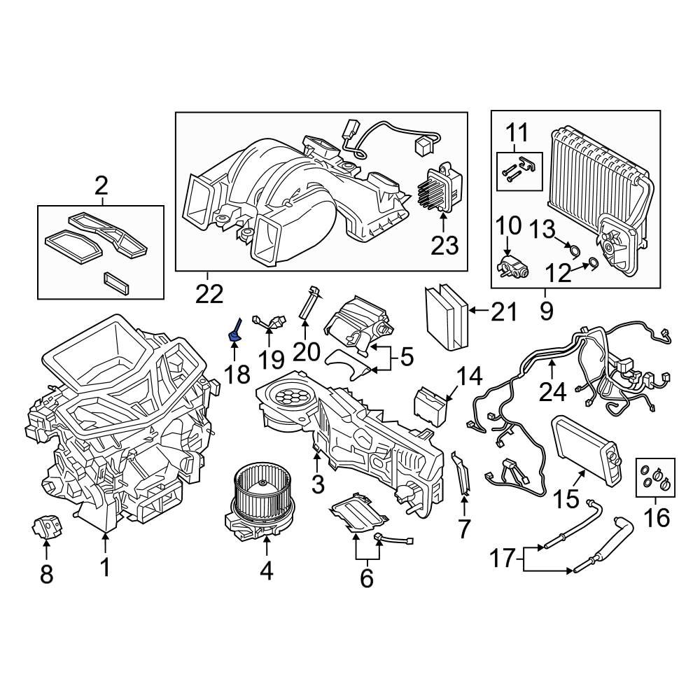 BMW OE 64226915391 A/C Evaporator Temperature Sensor
